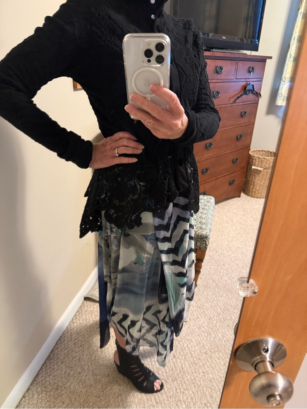 HIGH Claire Campbell black gorgeous sweater M